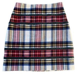 J. Crew Plaid Mini Skirt in Red, Navy, Cream, Yellow